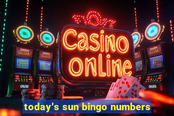 today's sun bingo numbers