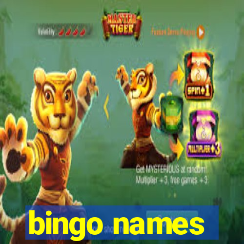 bingo names