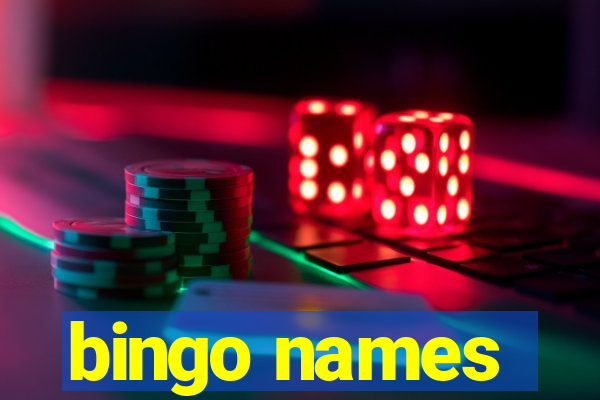 bingo names