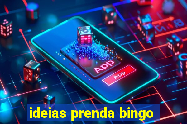 ideias prenda bingo