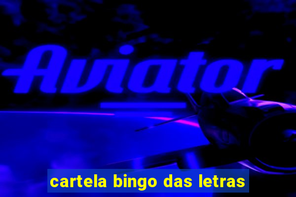 cartela bingo das letras