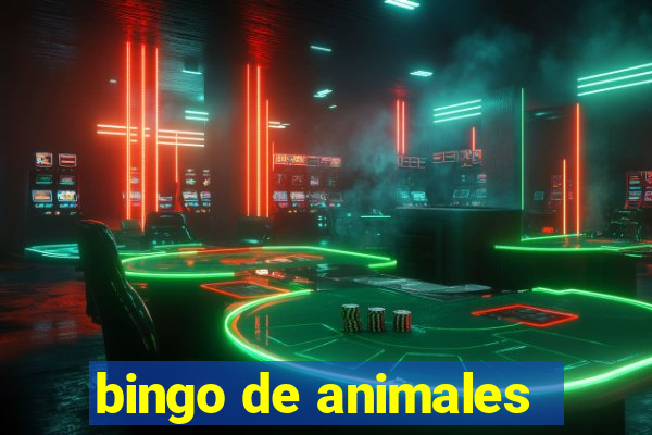 bingo de animales