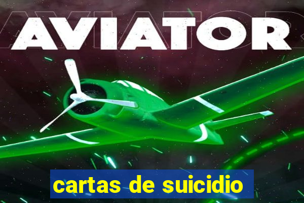 cartas de suicidio