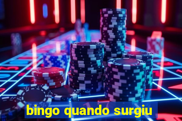 bingo quando surgiu