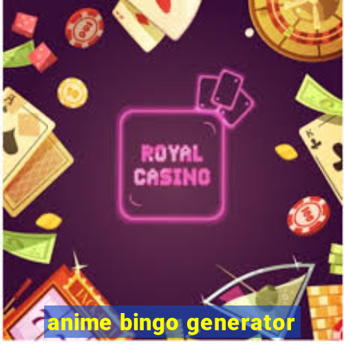 anime bingo generator