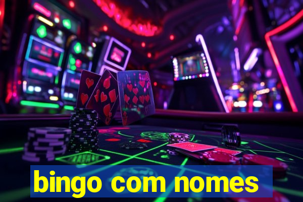 bingo com nomes