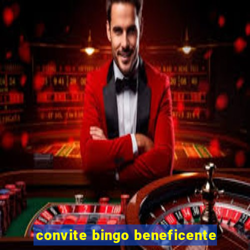 convite bingo beneficente