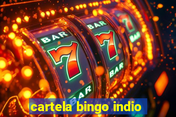 cartela bingo indio