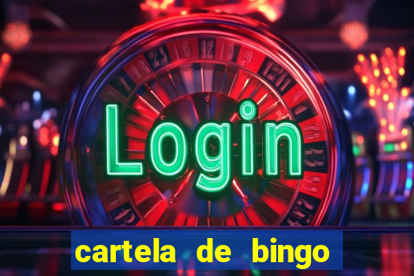 cartela de bingo de nomes para imprimir