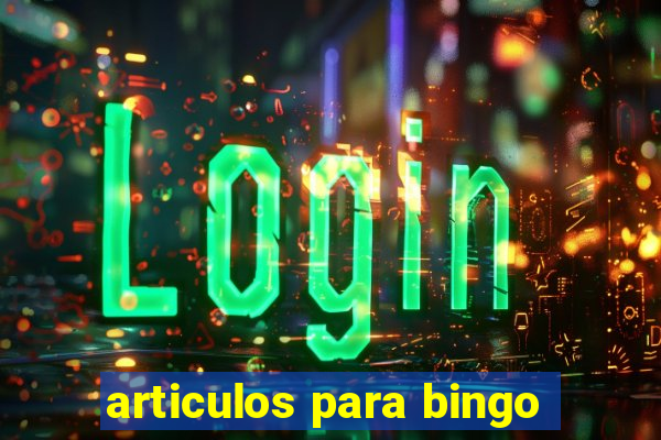 articulos para bingo