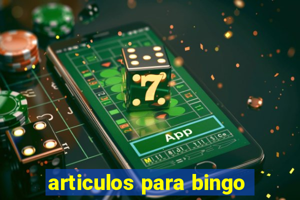 articulos para bingo